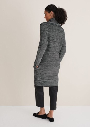 Phase Eight Talia Tweed Coats Grey/Black Australia | JG0249315